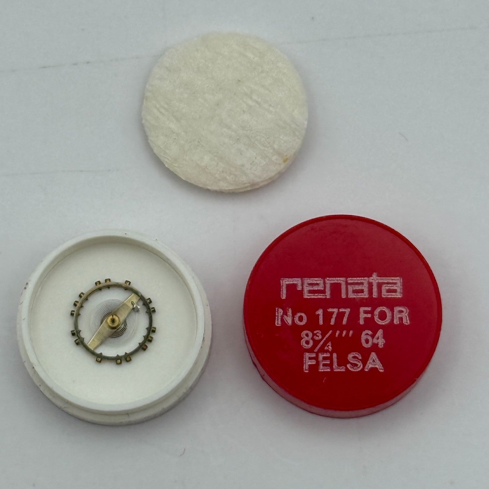 Felsa 64 Balance Wheel Complete And Spring 8 3/4'''  117 Watch Movement Parts