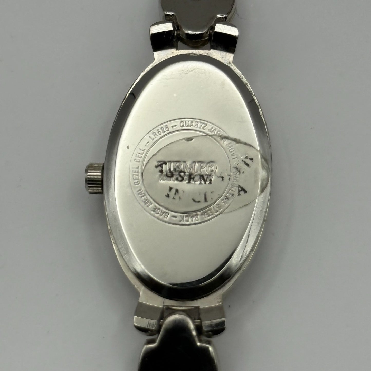 Censi Collection Tiempo Ladies Quartz Watch Silver Tone Chain-Link Working 18mm