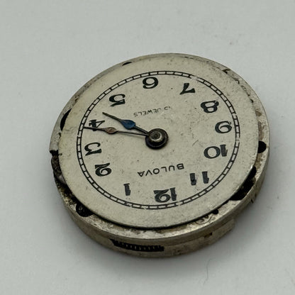 23.7mm Rare Vintage Bulova 23 Manual Wind Swiss Watch Movement PARTS REPAIR