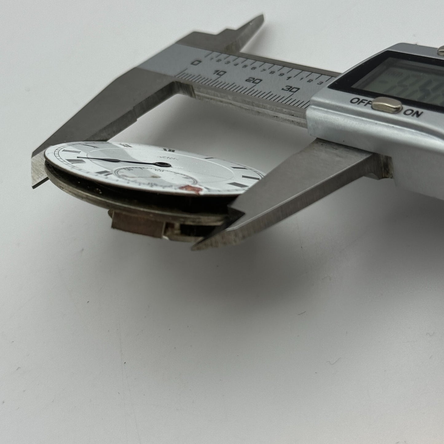 43mm Unidentified High Grade 17 Jewels Swiss Pocket Watch Movement PARTS