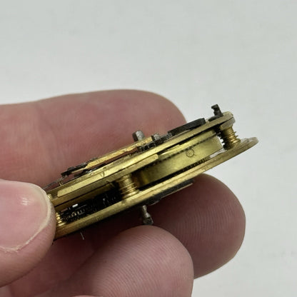 43.3mm Antique Henry Taylor London Quality Fusee Pocket Watch Movement - PARTS