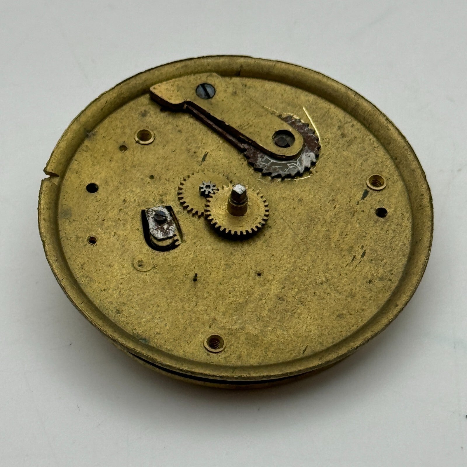 47.6mm Antique Railway Timekeeper Key Wound Pocket Watch Movement PARTS REPAIR