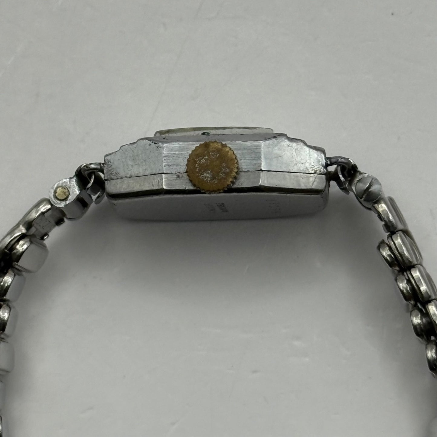 14mm Vintage Ladies Manual Wind Stainless Steel Sizor Band Watch PARTS / REPAIR