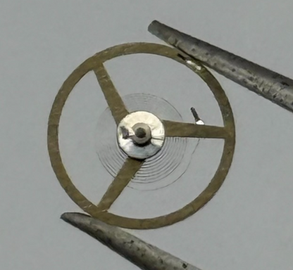 FEF 6620 Balance Wheel Complete And Spring 5 1/2''' 1450 M Watch Movement Parts 