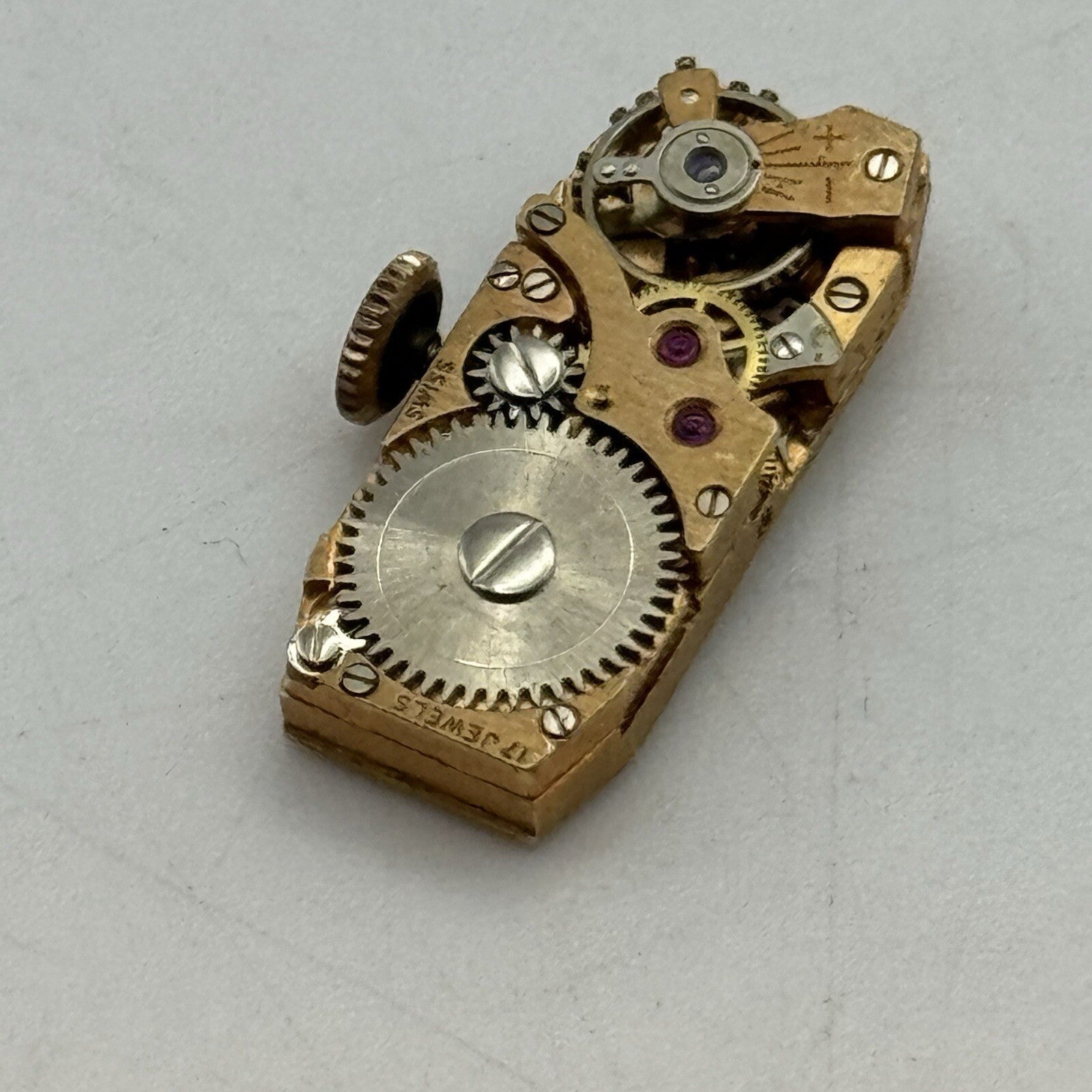 8.9mm Small Varbar Tank Watch Movement Dial Hands Restoration Repair Bal Ok