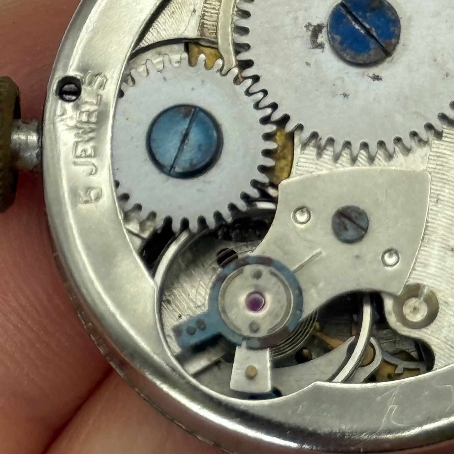 30mm Vintage Men’s Ingersoll 5 Jewels Great Britain Manual Wind Watch Movement