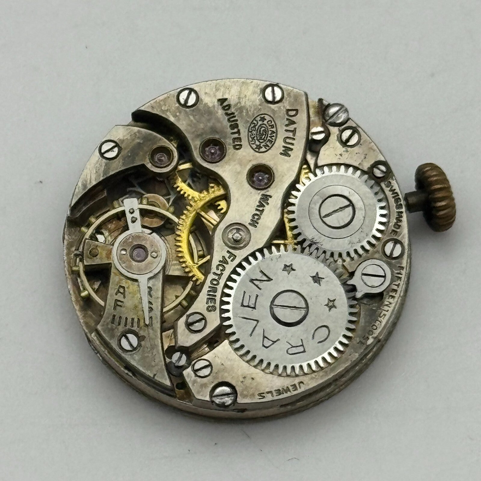23.6mm Running Craven High Grade 15 Loose Trench Watch Movement Manual Wind PART