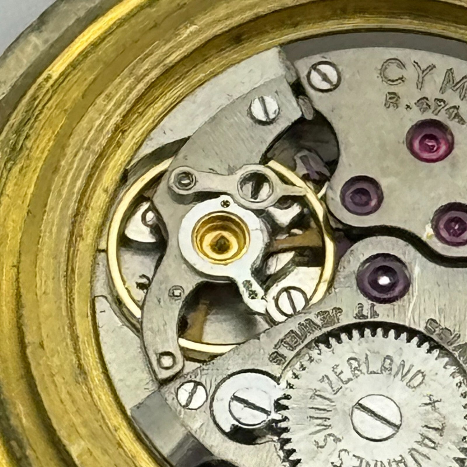 29.4mm Tavannes Cyma R474.2 Manual Wind Watch Movement Vintage Swiss PARTS SPARE