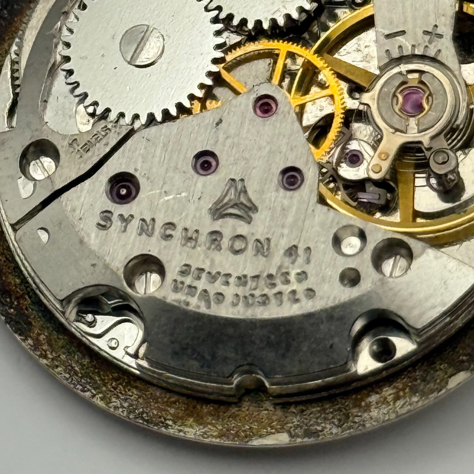 ETA 2750 Watch Movement Cyma By Synchron Manual Wind Vintage Parts Repair 25.4mm