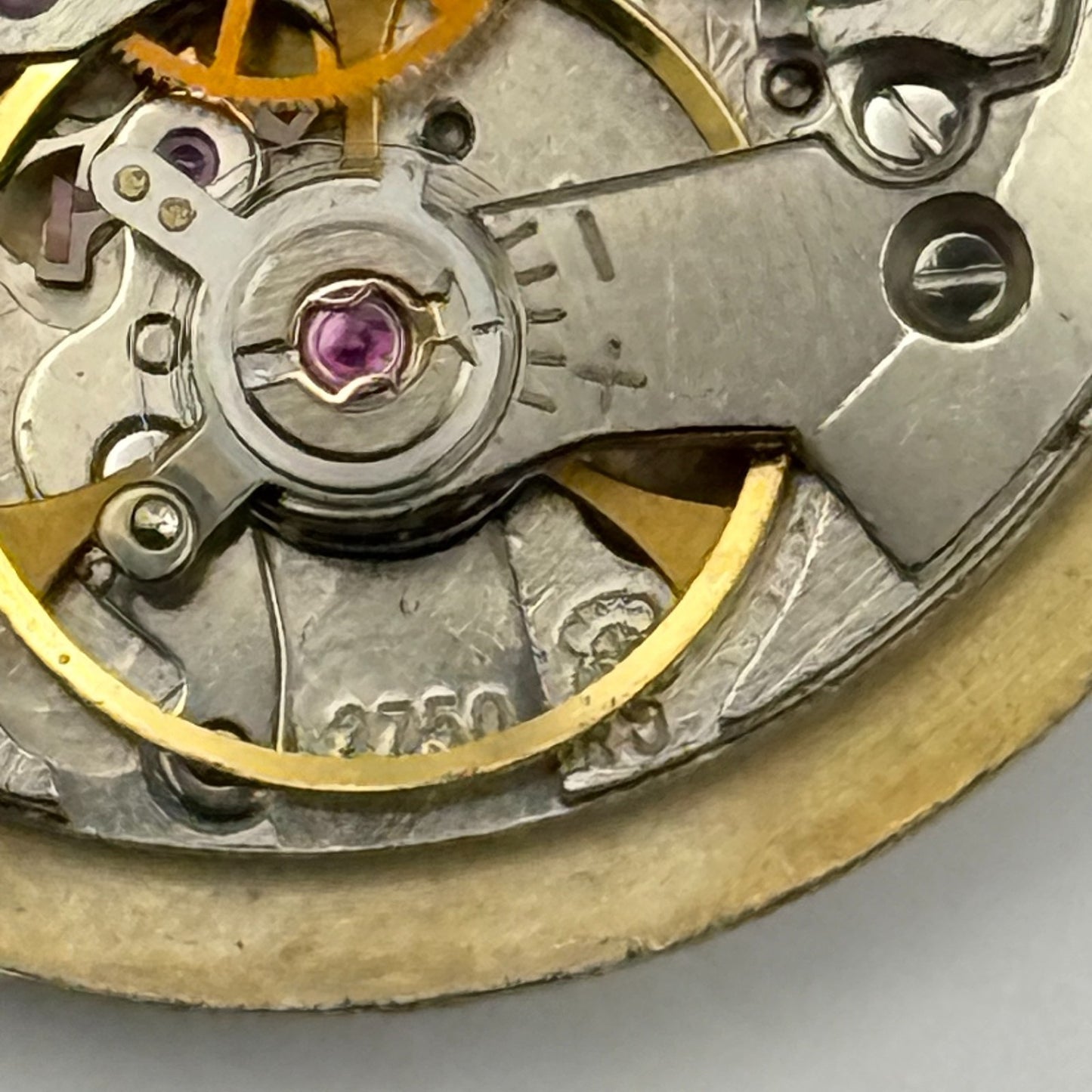 ETA 2750 Watch Movement Bernex Manual Wind Vintage Swiss Parts Repair 25.8mm