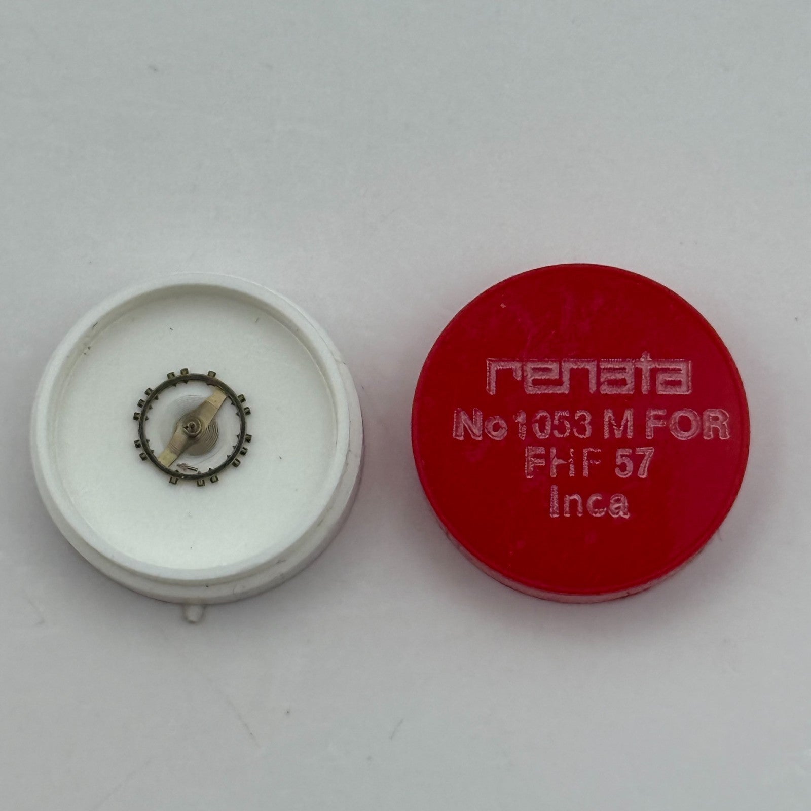 FHF 57 Balance Wheel Complete And Spring 1053 M Watch Movement Parts NOS