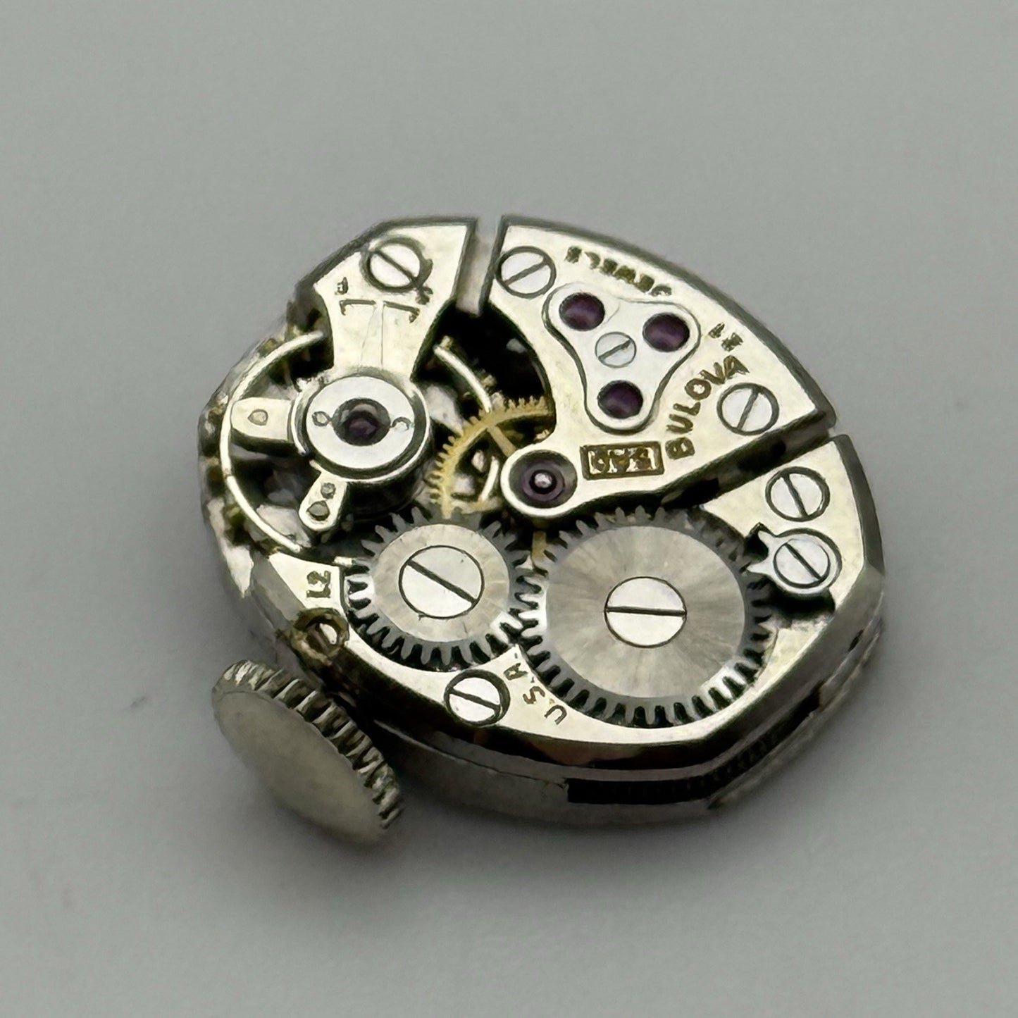 13mm Vintage Ladies Bulova 5AD Manual Wind Swiss Watch Movement PARTS REPAIR