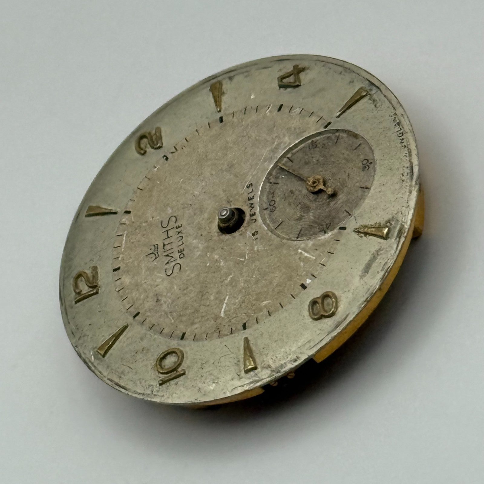 Smiths De Luxe 15 Jewels C268882 Watch Movement Manual Wind Vintage Parts 26.9mm