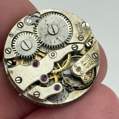 23.6mm 15 Jewels Swiss Porcelain Dial Trench Watch Movement Manual Wind PARTS