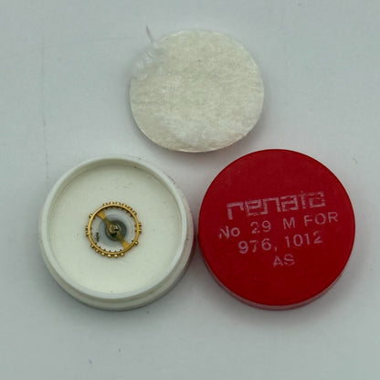 AS 976 1012 Balance Wheel Complete And Spring 29 M Watch Movement Parts NOS