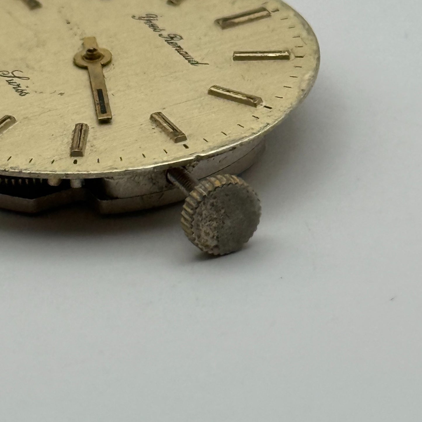 BFG 844 Watch Movement Yves Renaud Manual Wind Vintage Swiss Parts Repair 29mm