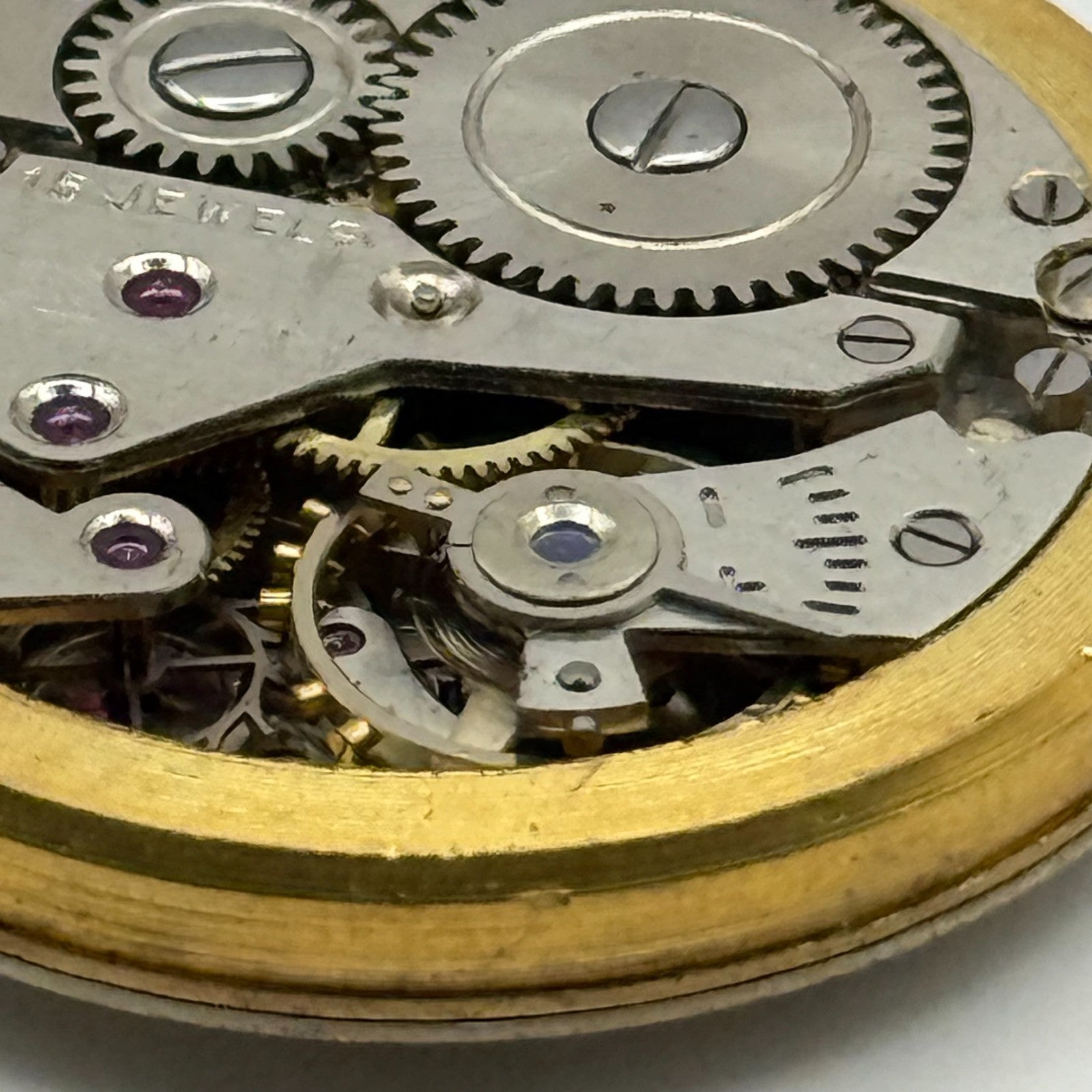 AS 1002 984 Watch Movement Mappin Manual Wind Vintage Swiss Parts Repair 28.6mm