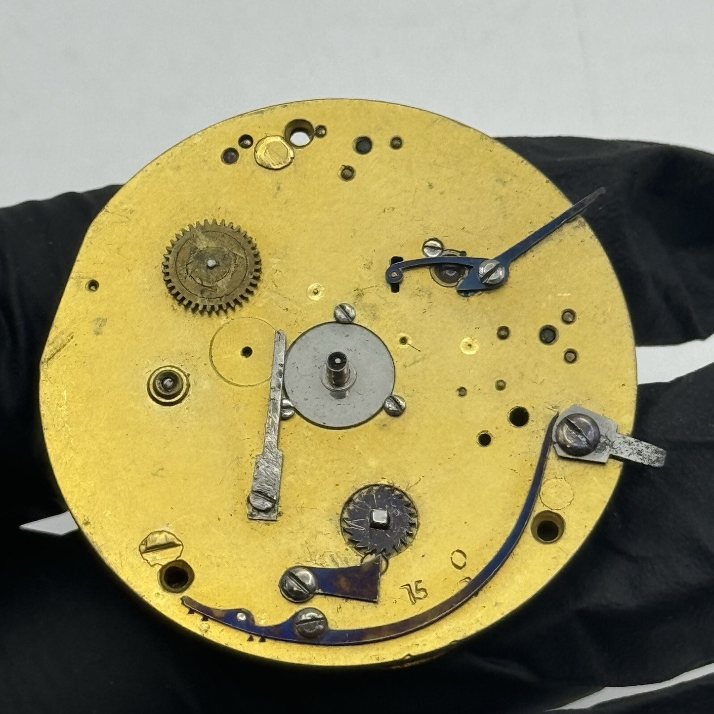 40.7mm French Royal Exchange London Antique Pocket Watch Movement FOR PARTS