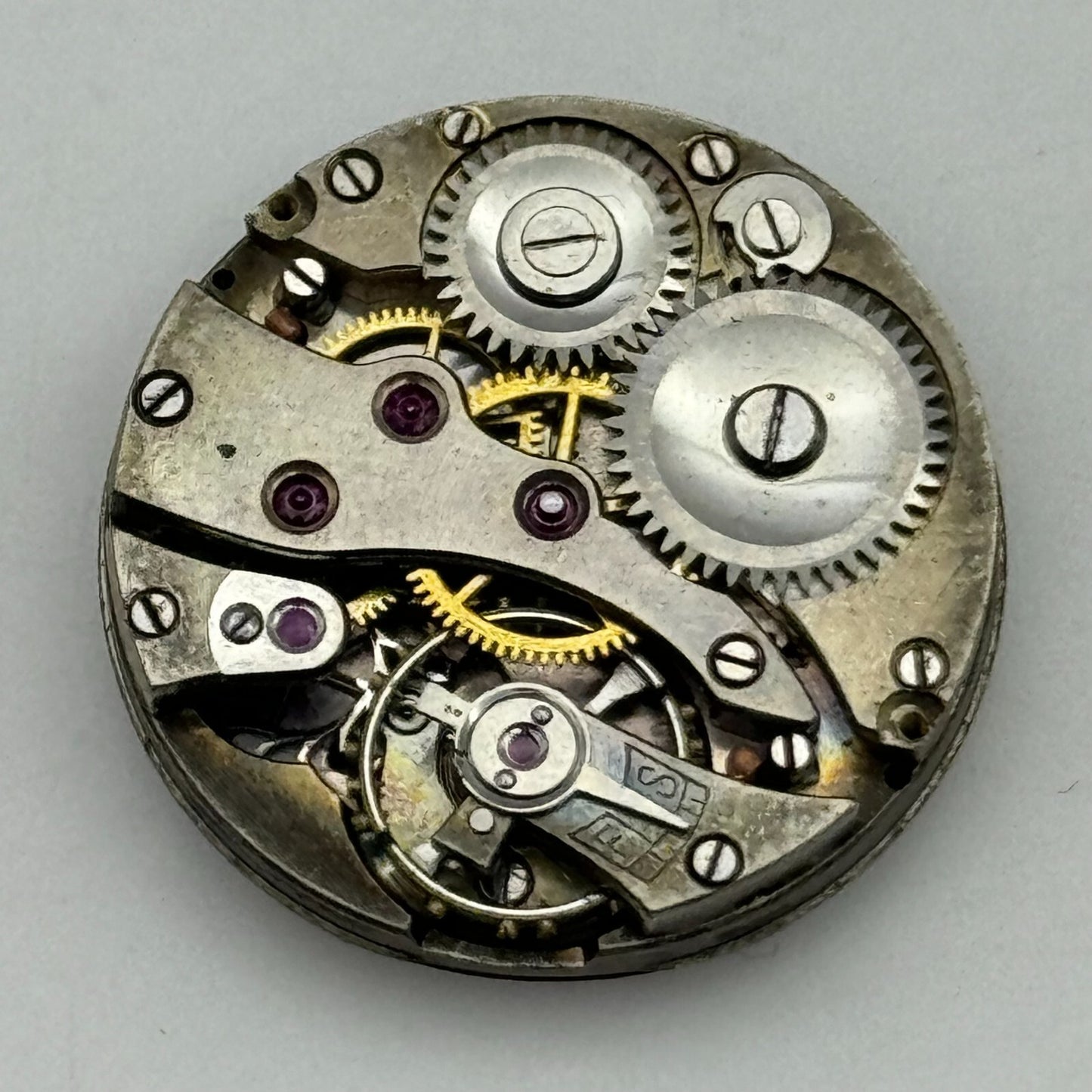 22mm Sir John Bennett London Trench Watch Movement Manual Wind Swiss FOR PARTS