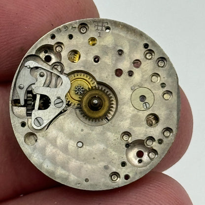 23.6mm FHF 1 Manual Wind 15 Jewels Watch Movement Swiss Vintage PARTS REPAIR