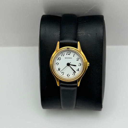 Working Ladies Sekonda Japan 25mm Quartz Watch New Battery Adjustable Strap