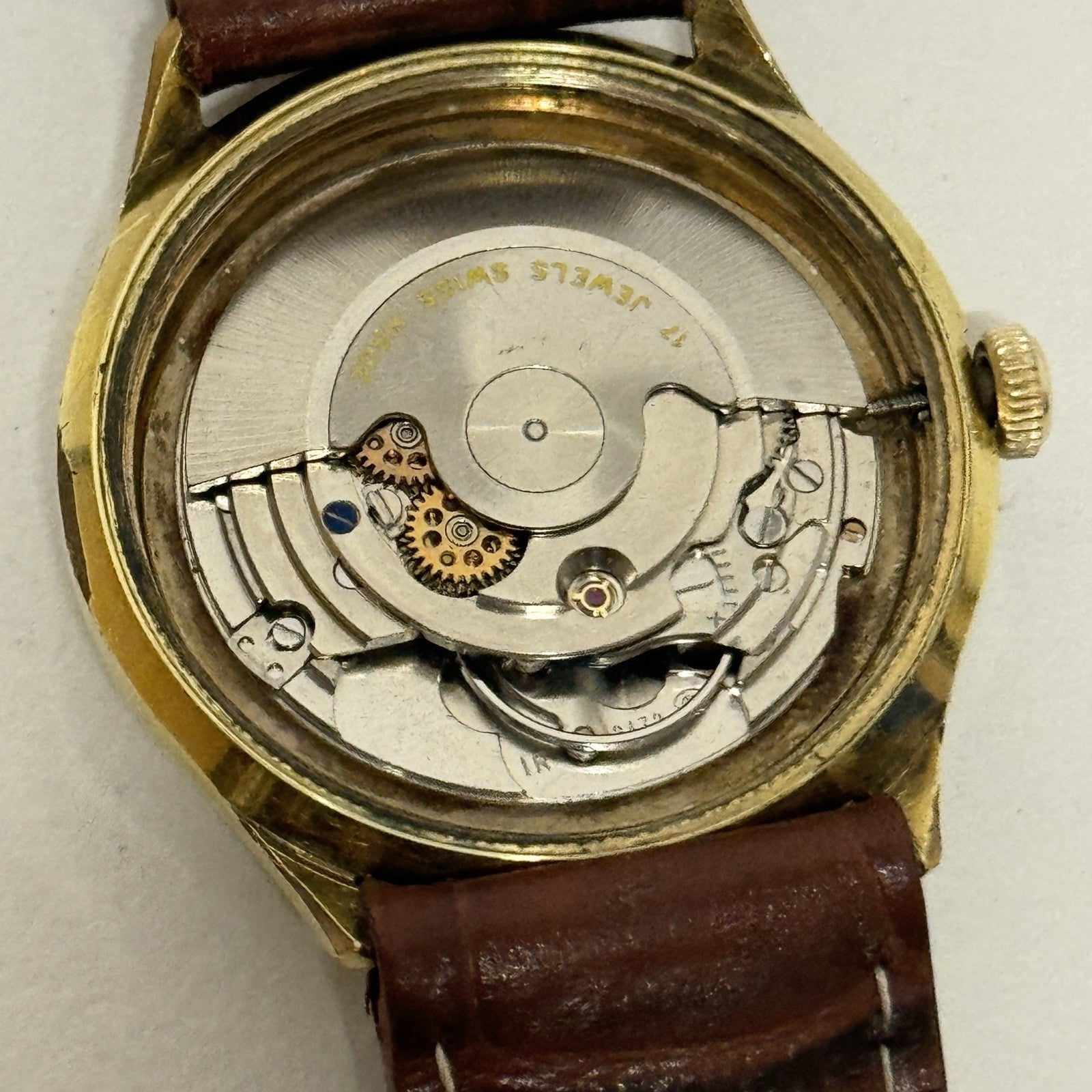 34mm Mens Walkermatic Astron ETA 2472 Automatic Vintage Watch Running To Service