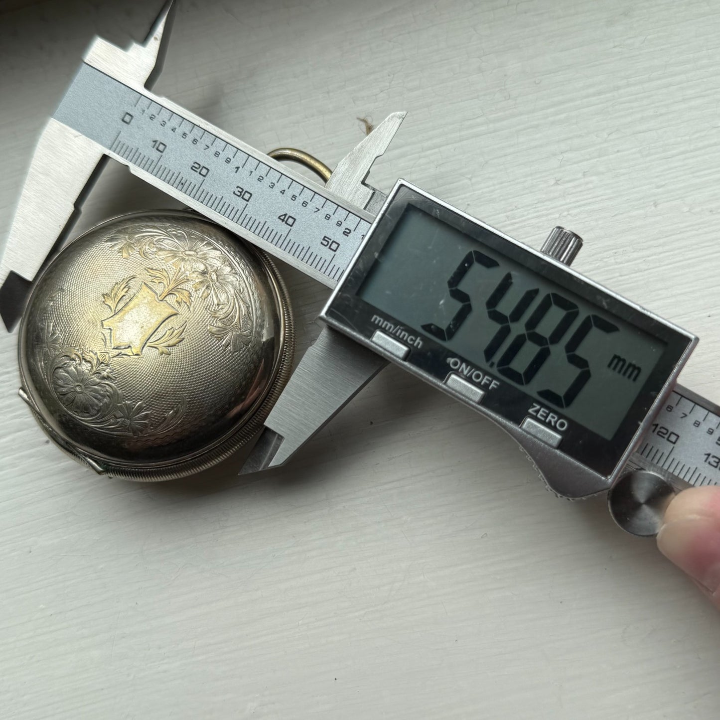 Oris Ottoman Pocket Watch Antique Pin Set Full Hunter To Repair Rare 54mm