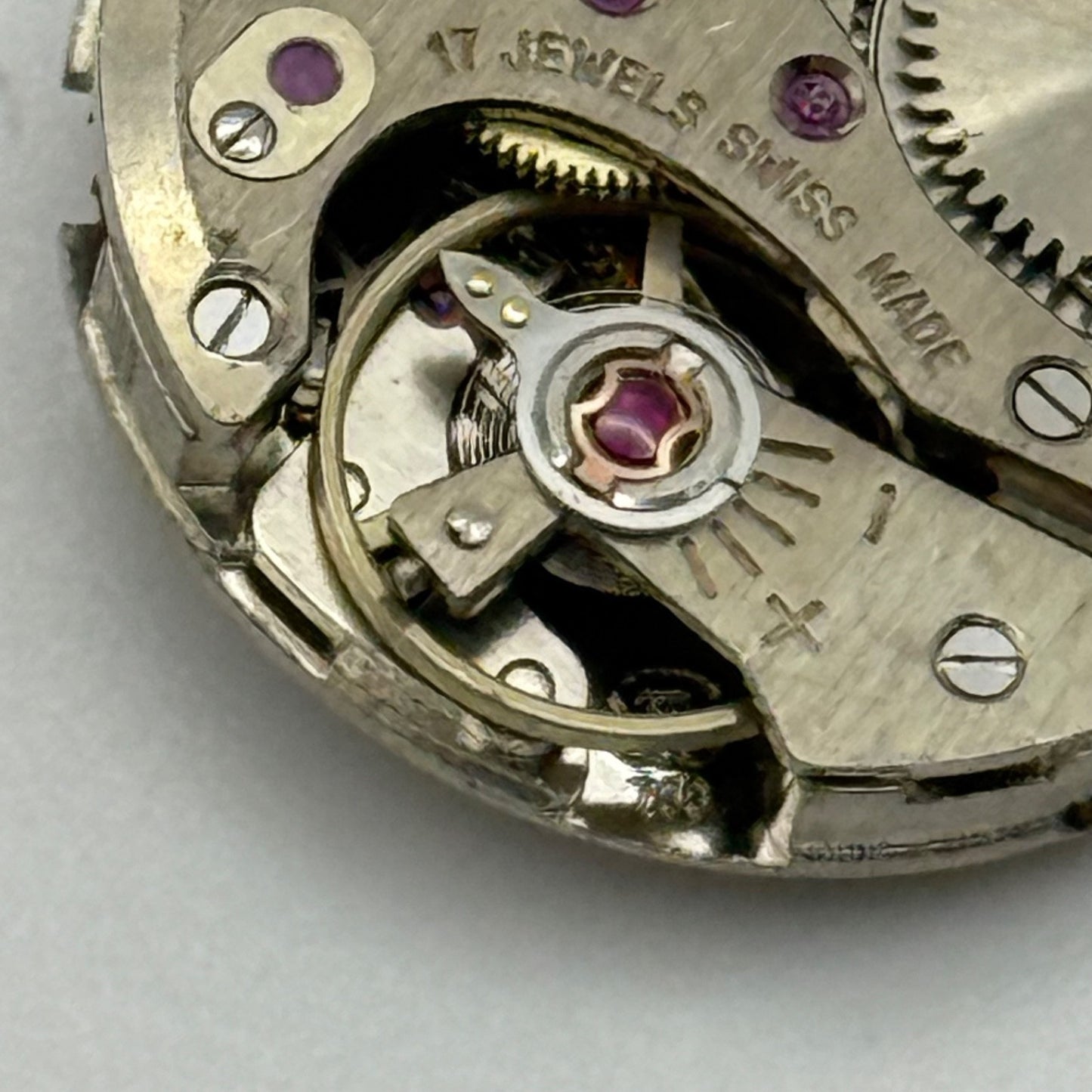 Felsa 783 Watch Movement Running Manual Wind Vintage For Parts Or Repair 19.6mm