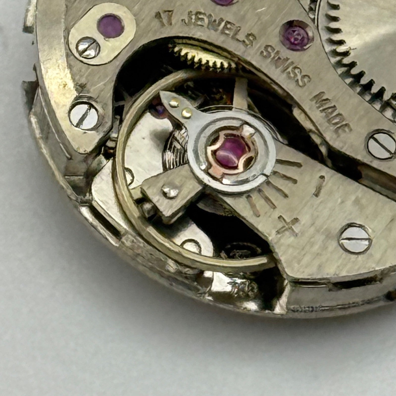 Felsa 783 Watch Movement Running Manual Wind Vintage For Parts Or Repair 19.6mm