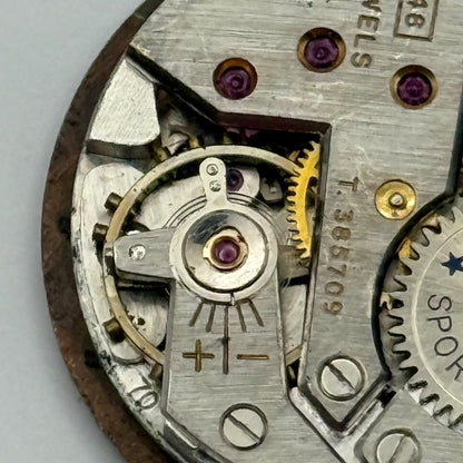 FHF 70 Rone Sportsmans 1046 Watch Movement Manual Wind Vintage Parts 23.5mm