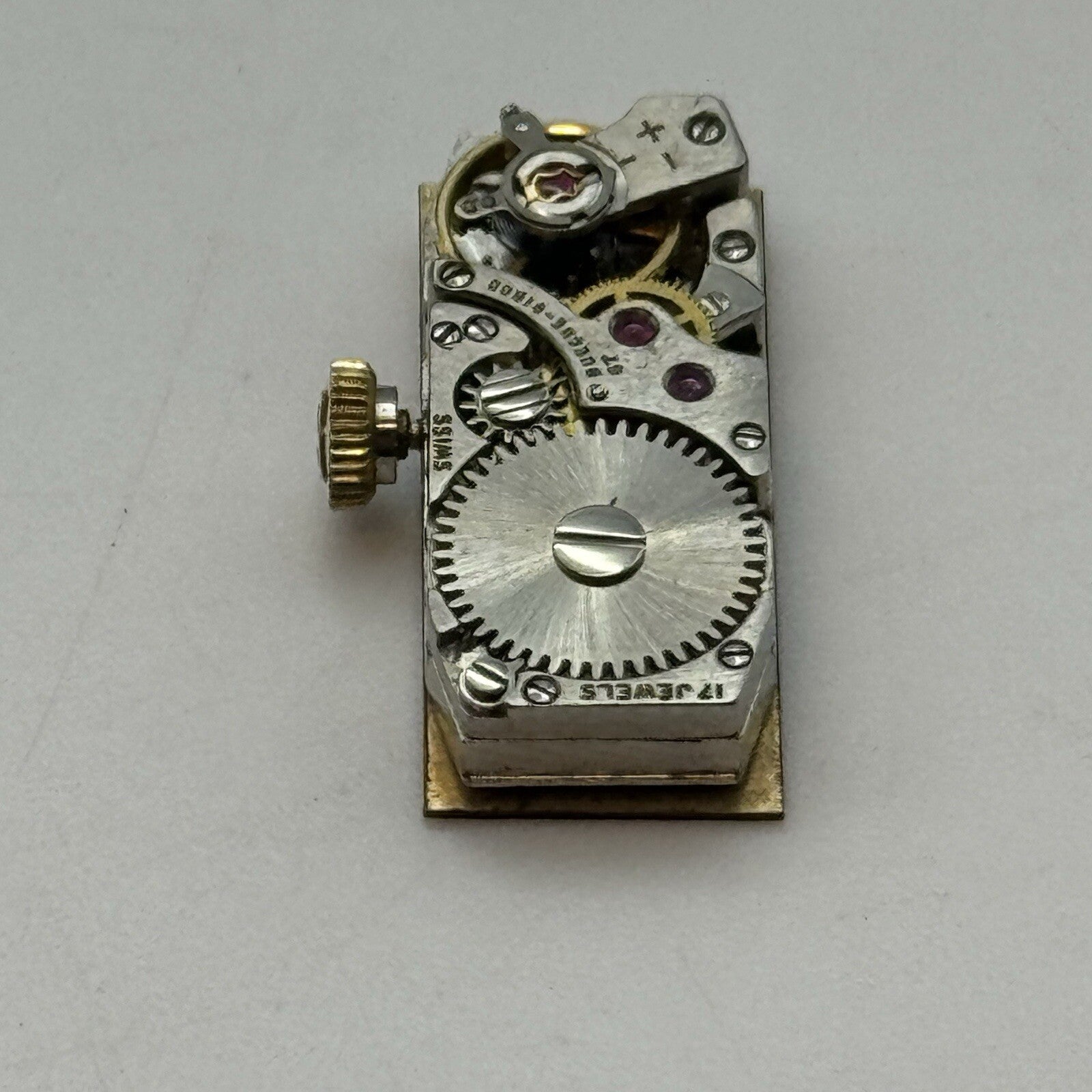 9.2mm Bueche Girod Cal 67 Balance Ok Tank Watch Movement For Restoration Parts