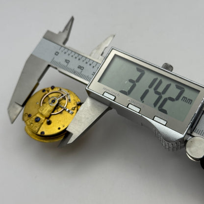 Fusee Pocket Watch Movement Antique English Key Wound Parts Repair Spares 35.9mm
