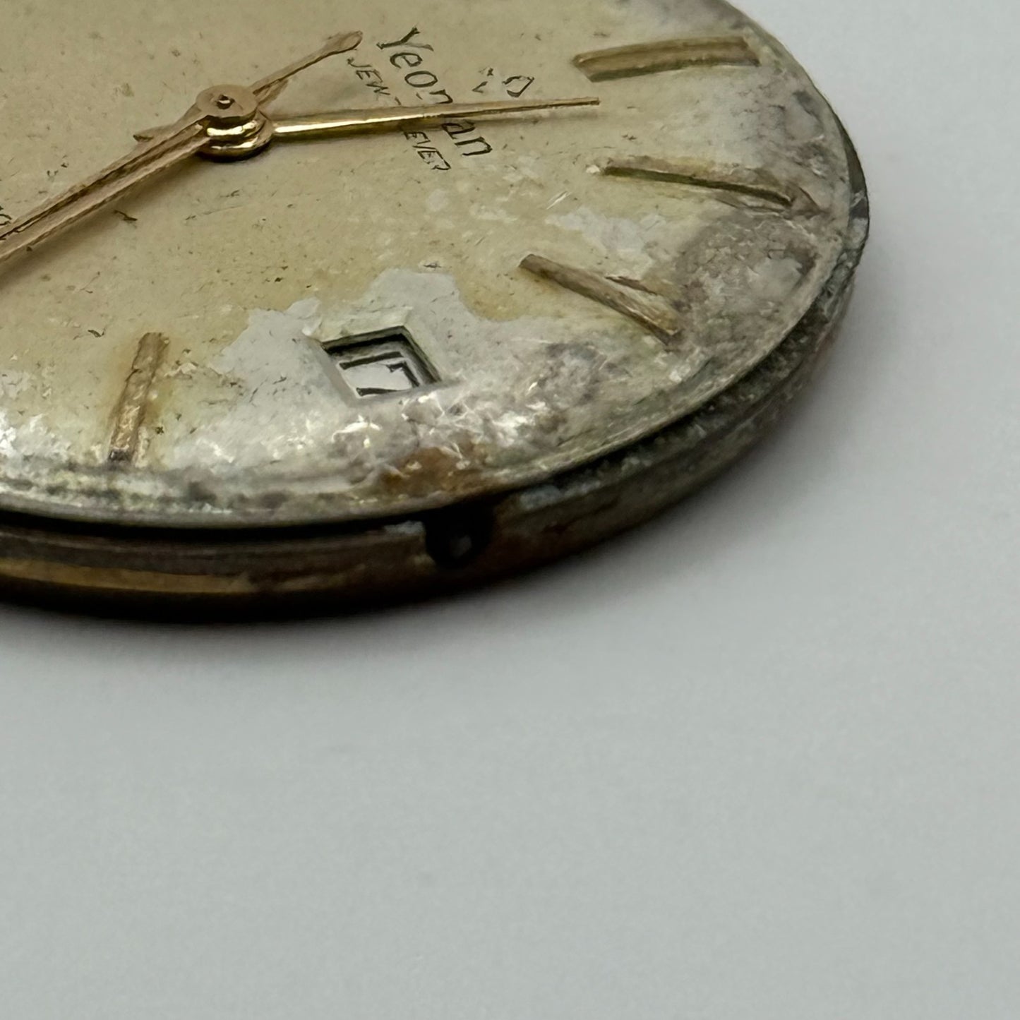 ETA 2409 Date Watch Movement Yeoman Lever Manual Wind Vintage Parts 29.7mm