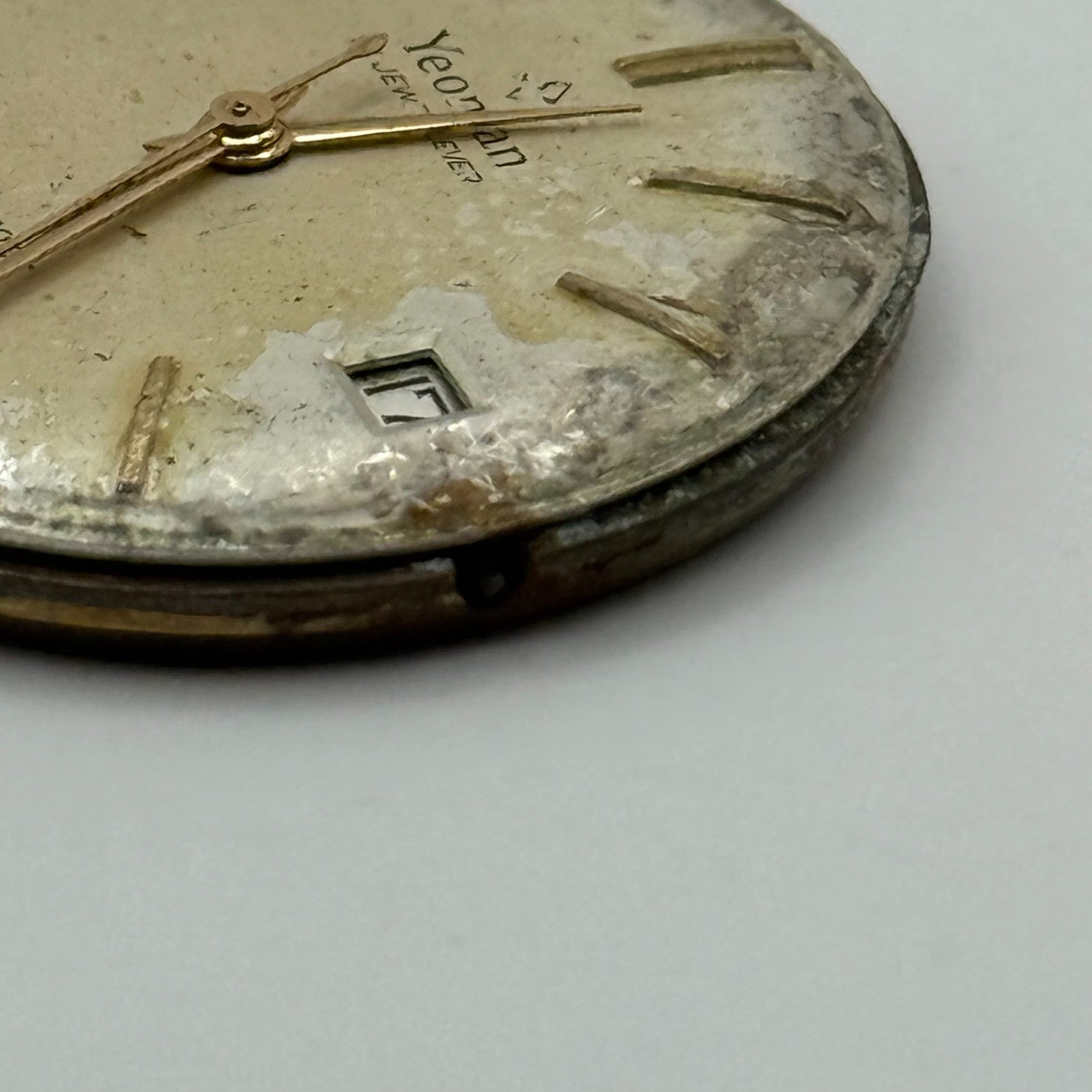 ETA 2409 Date Watch Movement Yeoman Lever Manual Wind Vintage Parts 29.7mm