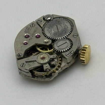 15.1mm Ladies Rotary 520 MD 15 Jewels Manual Wind Swiss Watch Movement PARTS