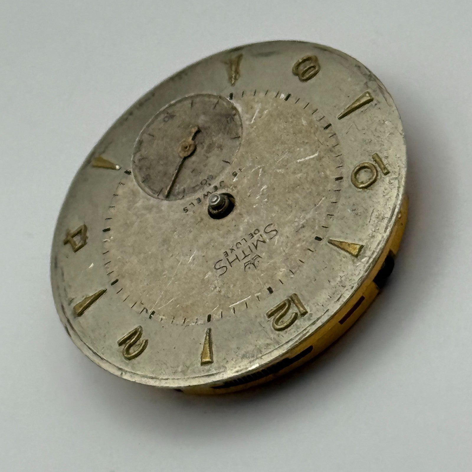 Smiths De Luxe 15 Jewels C268882 Watch Movement Manual Wind Vintage Parts 26.9mm