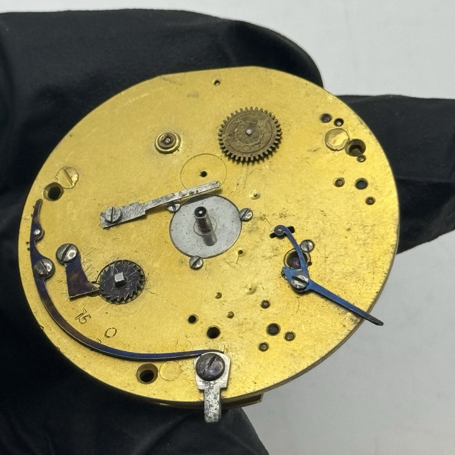 40.7mm French Royal Exchange London Antique Pocket Watch Movement FOR PARTS