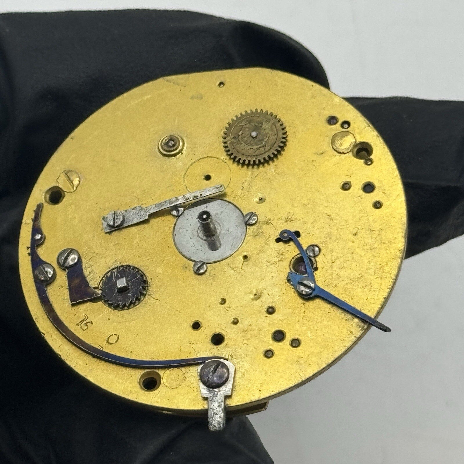 40.7mm French Royal Exchange London Antique Pocket Watch Movement FOR PARTS