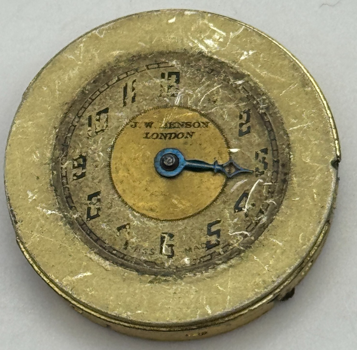 23.6mm J W Benson 15 Jewels Balance Ok Swiss Manual Wind Watch Movement PARTS