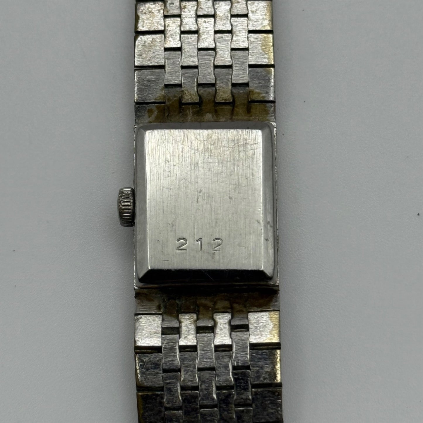 15mm Vintage Rotary Swiss Bark Affect Stainless Manual Wind Watch PARTS / REPAIR