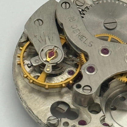 Soviet Poljot ? Alarm Watch Movement Manual Wind Vintage 18 Jewels Parts 26.6mm