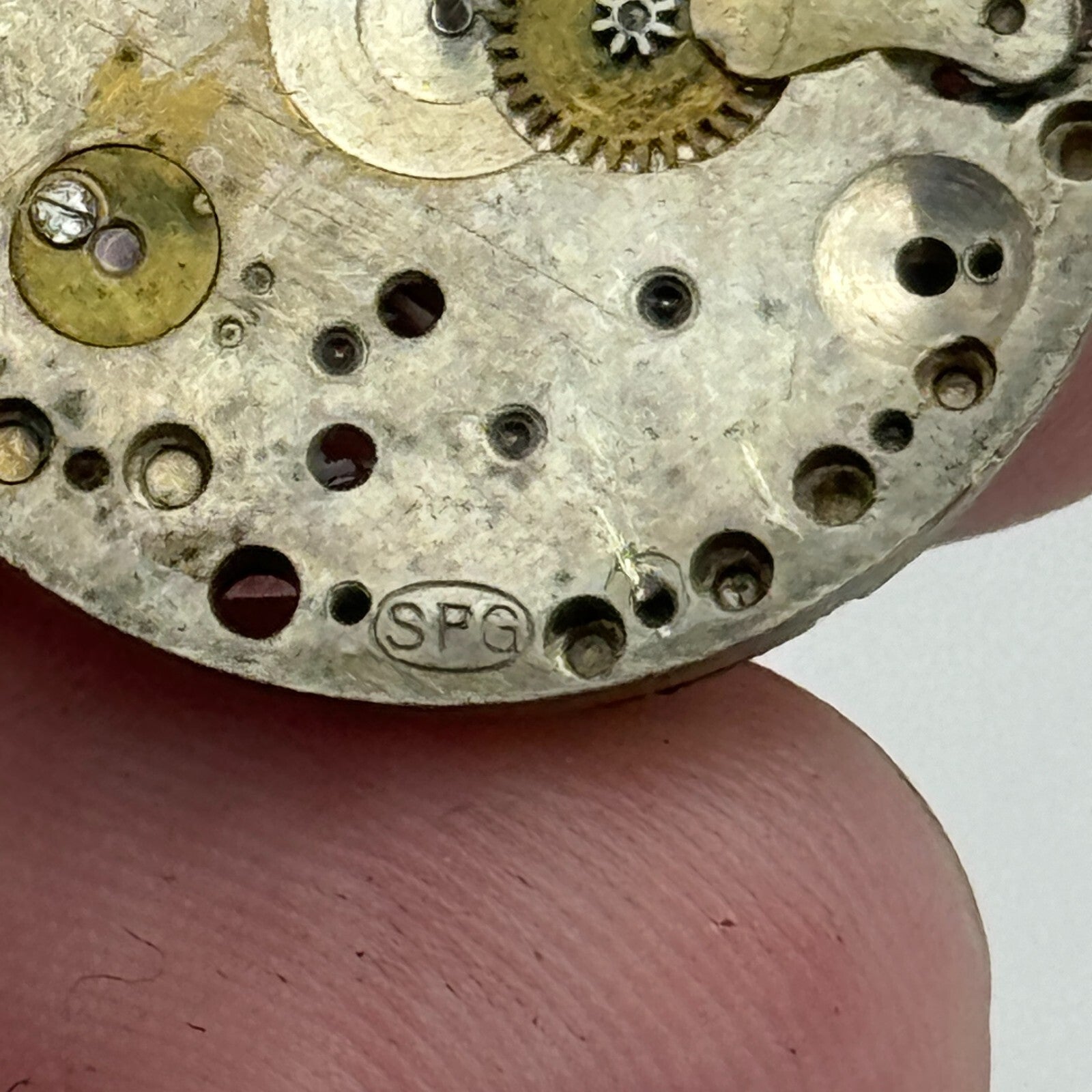 23.6mm Waleti SPG 15 Jewel Manual Wind Watch Movement Swiss Vintage PARTS REPAIR