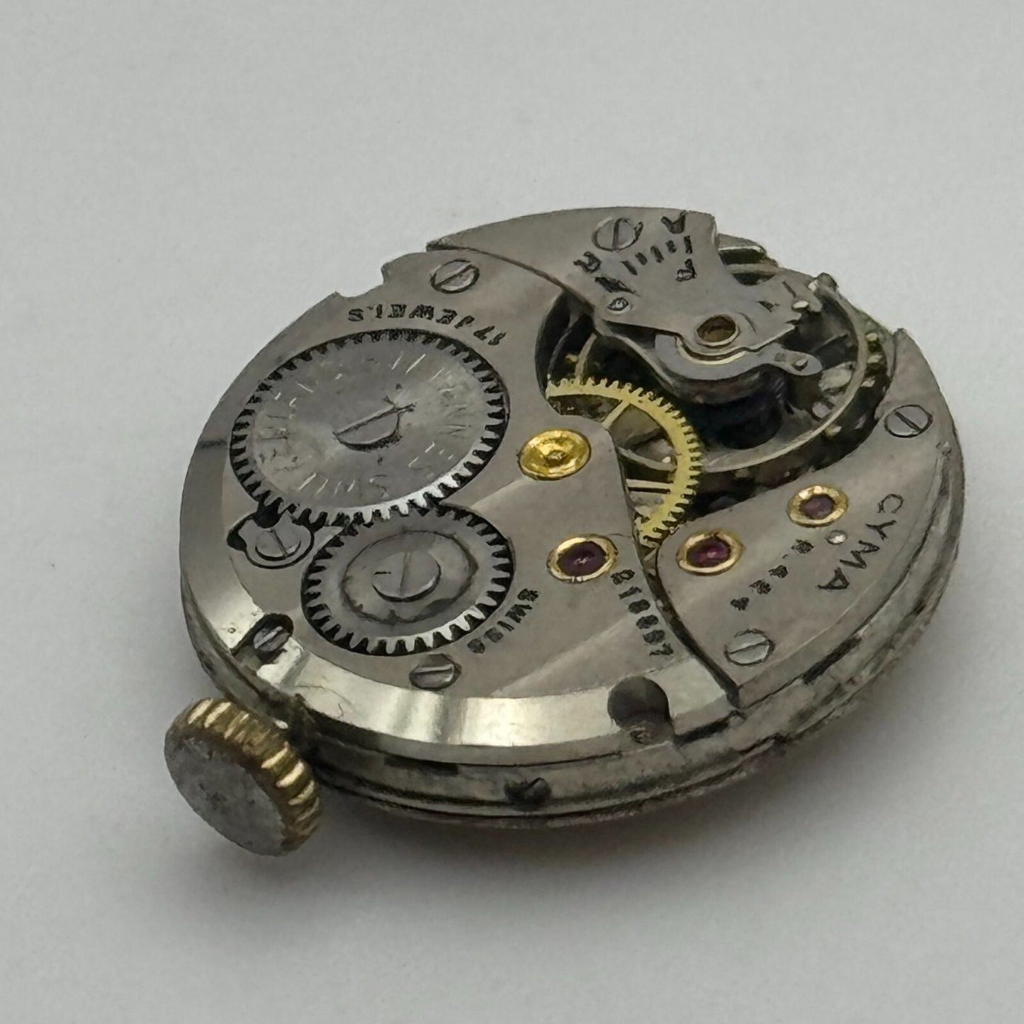 19.7mm Cyma R.424 Sub Seconds Manual Wind Watch Movement Swiss Vintage PARTS