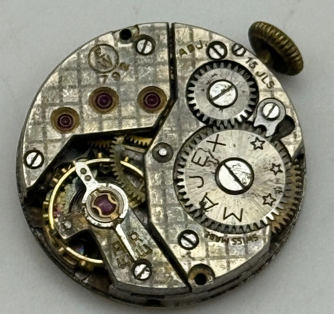 19.7mm Majex EW 792 Swiss 15 Jewels Manual Wind Watch Movement PARTS SPARES