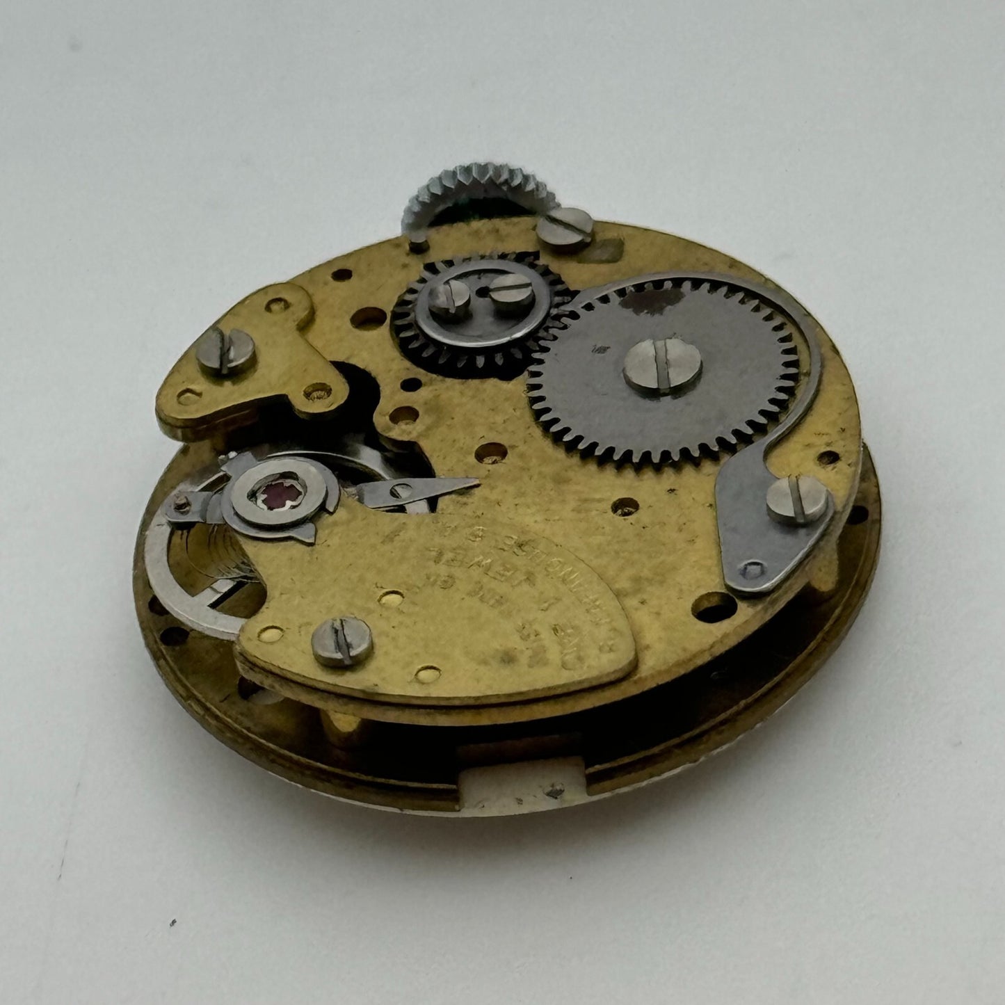24.2mm R Lapanouse S.A. 1 Jewel Manual Wind Swiss Watch Movement Vintage PARTS