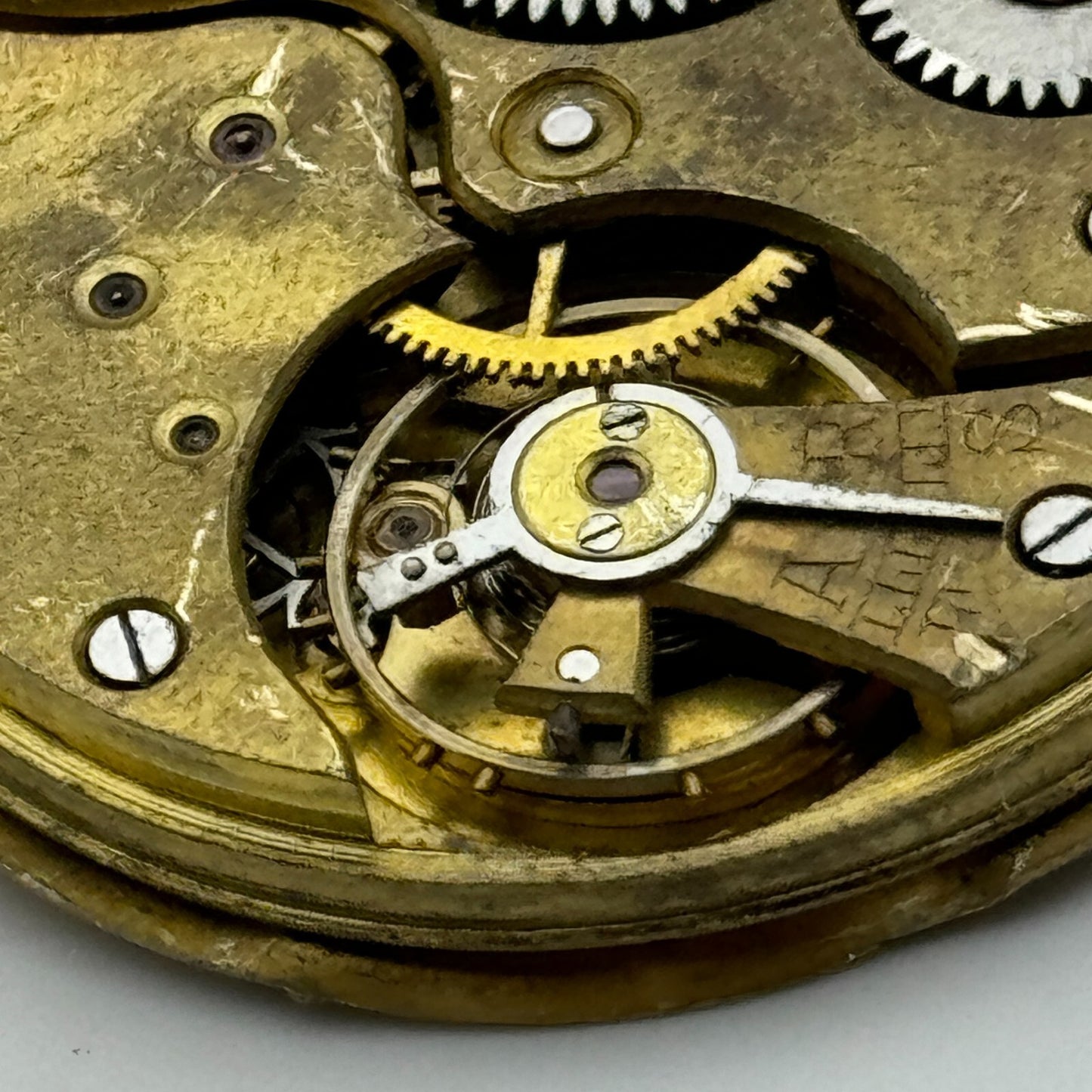41.6mm Vintage Swiss Open Face Pocket Watch Movement PARTS REPAIR SPARES
