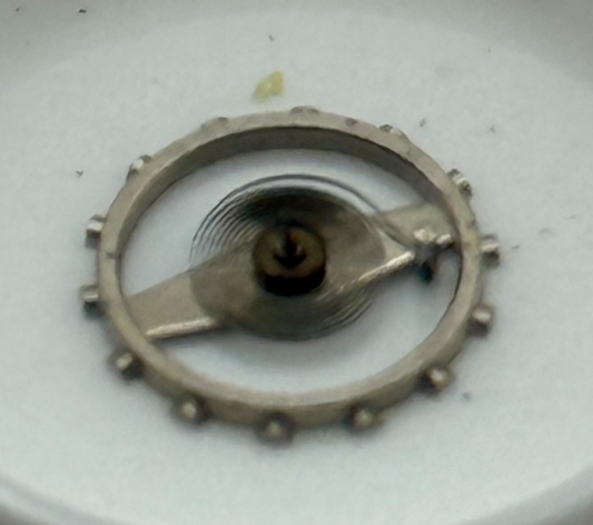 BRAC 2061 Balance Wheel Complete And Spring PL 497 Watch Movement Parts NOS