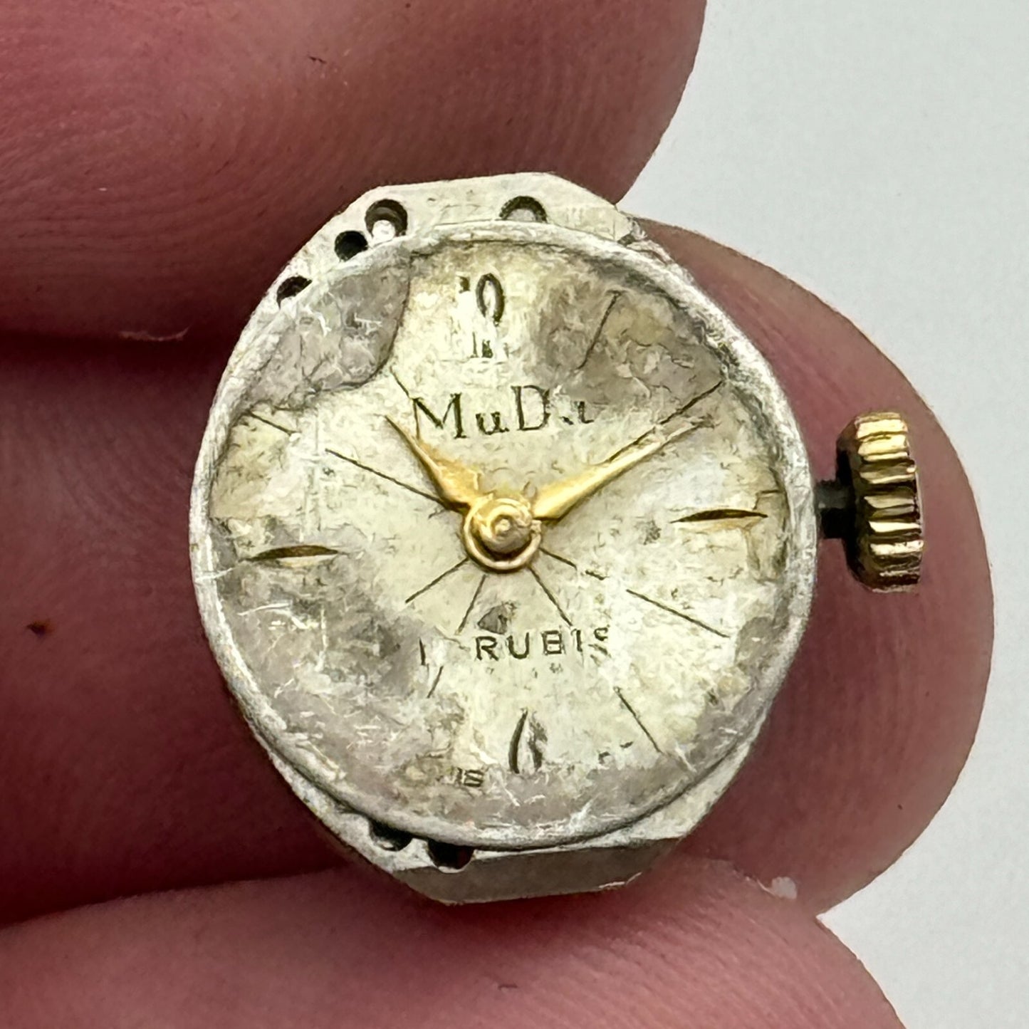 12.9mm Ladies Mudu AS 1012 A Schild Manual Wind Swiss Watch Movement PARTS SPARE