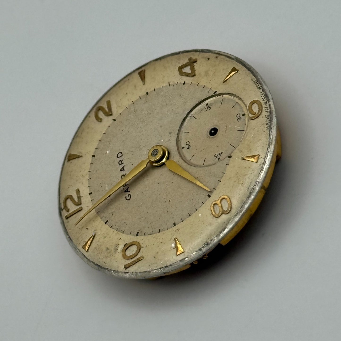 Smiths De Luxe Garrard 18 Jewels Watch Movement Manual Wind Vintage Parts 26.8mm