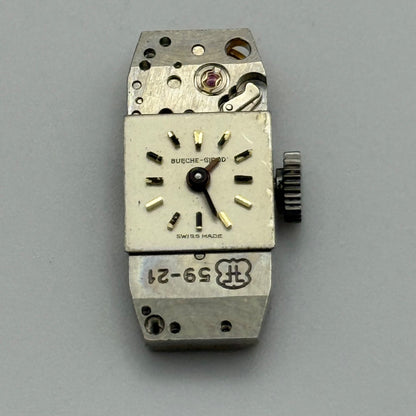 FHF 59-21 Watch Movement Bueche Girod Swiss Ladies Manual Wind Vintage Parts 9mm